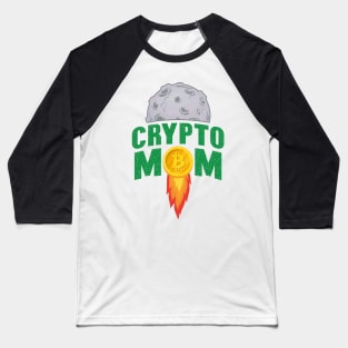 Crypto Bitcoin Mom Baseball T-Shirt